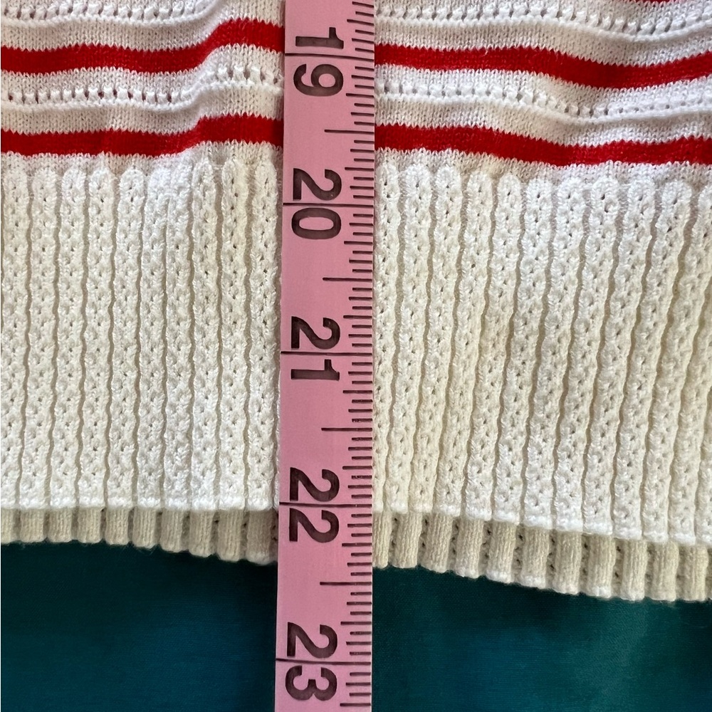 Madewell Cream and Red Striped Knit Top - Picture 8 of 8